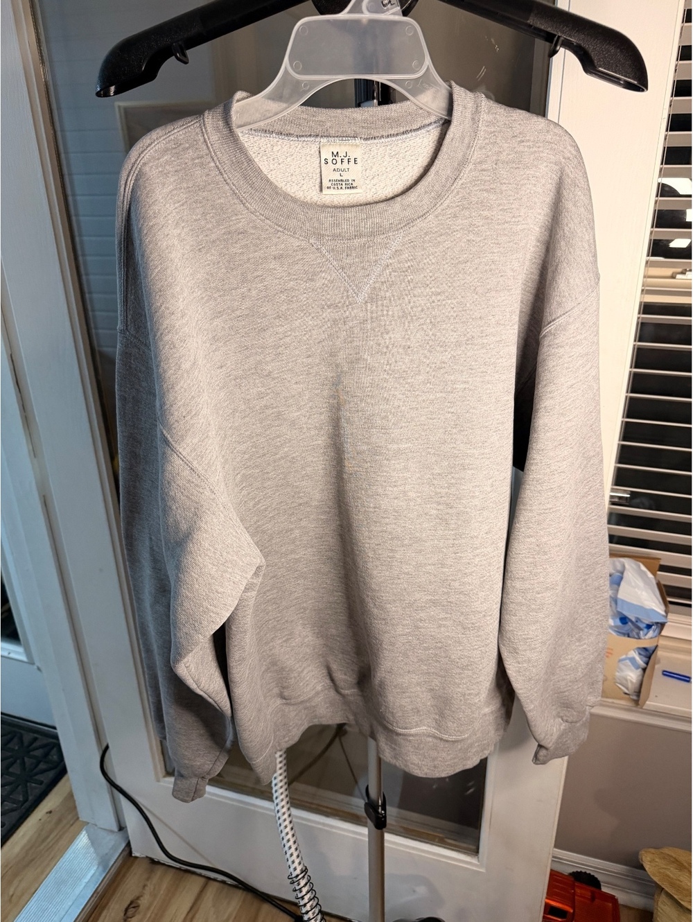 Soffe Gray Crewneck Sweatshirt Size L